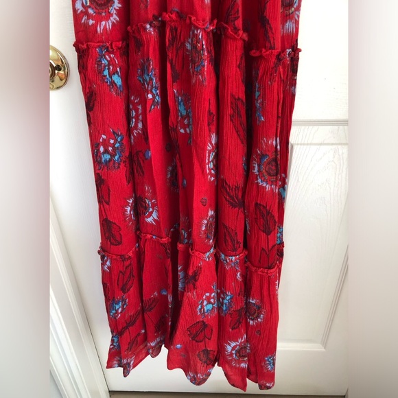 Free People Intimately Garden Party Red Maxi Dress - Picture 9 of 15